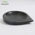 Natural marble salad plate with heart shape